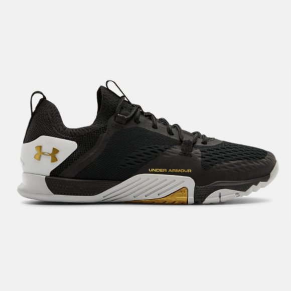 Under Armour Shoes - Under Armour Women’s Black/Gold Tribase Reign 2 Cross Trainers